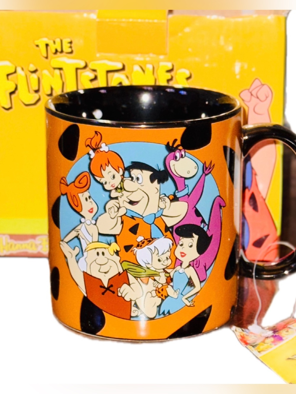NIB Vintage Flintstones Family Photo 14oz Mug Westland Giftware 2014
